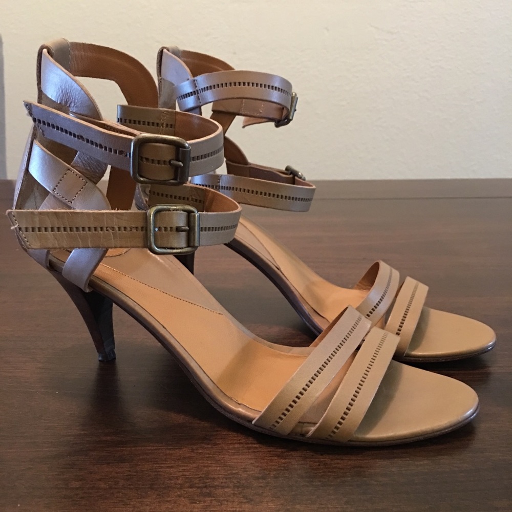 Diane Von Furstenberg Double Buckle Sandal Heel